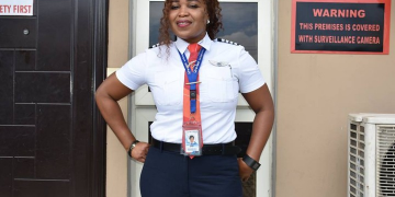 Beautiful Female Pilot in Charge of Super Eagles Flight to Egypt Revealed [PHOTO]